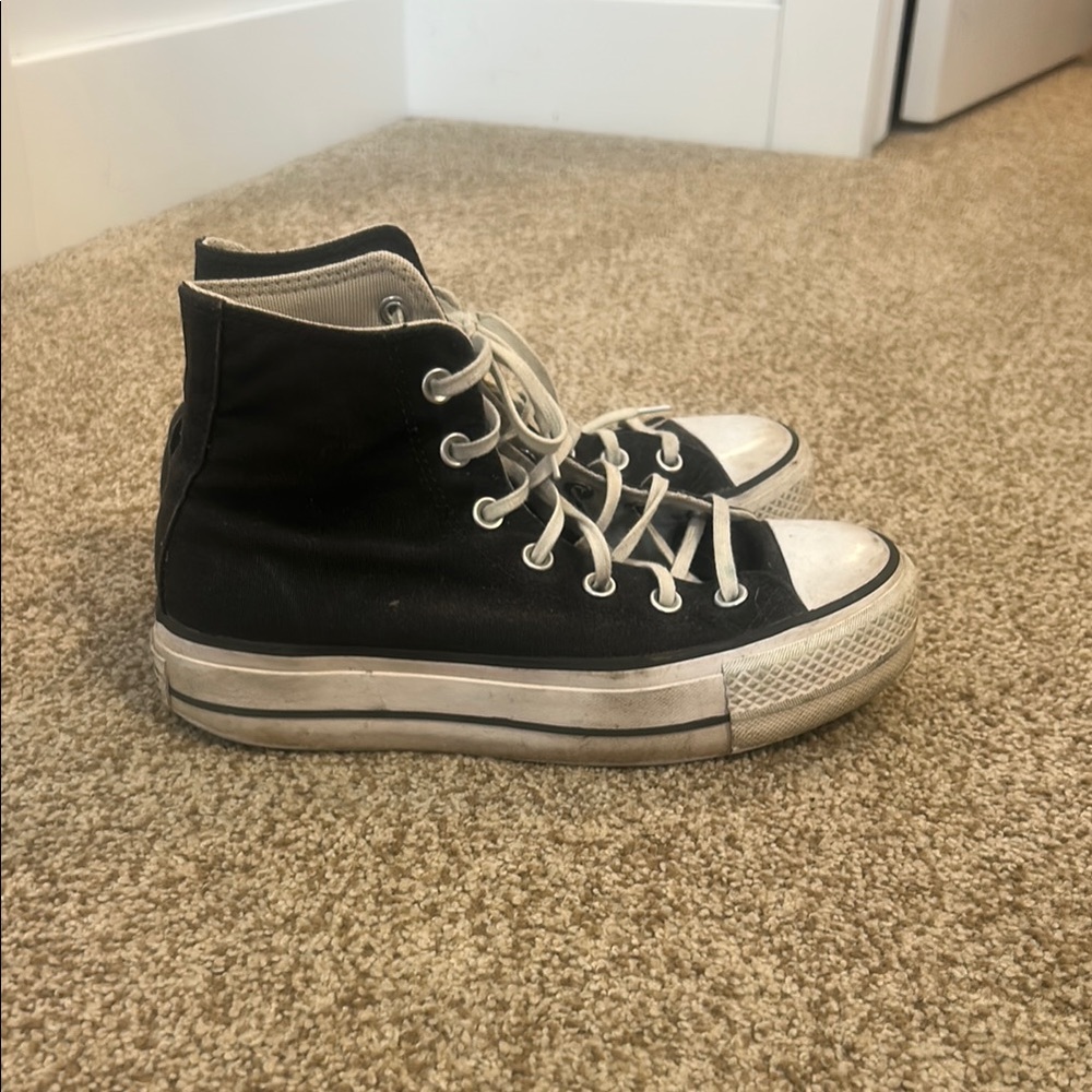 Converse Black and White High-Top Sneakers